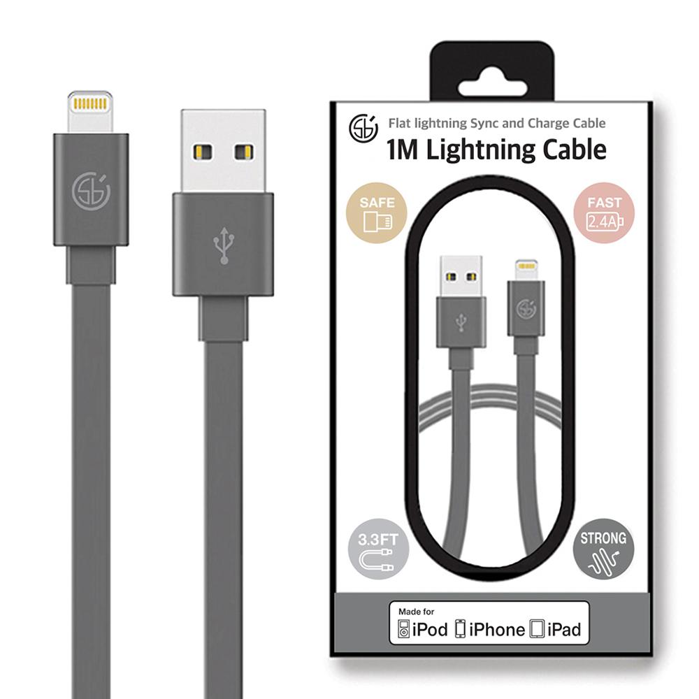 1M Flat lightning cable