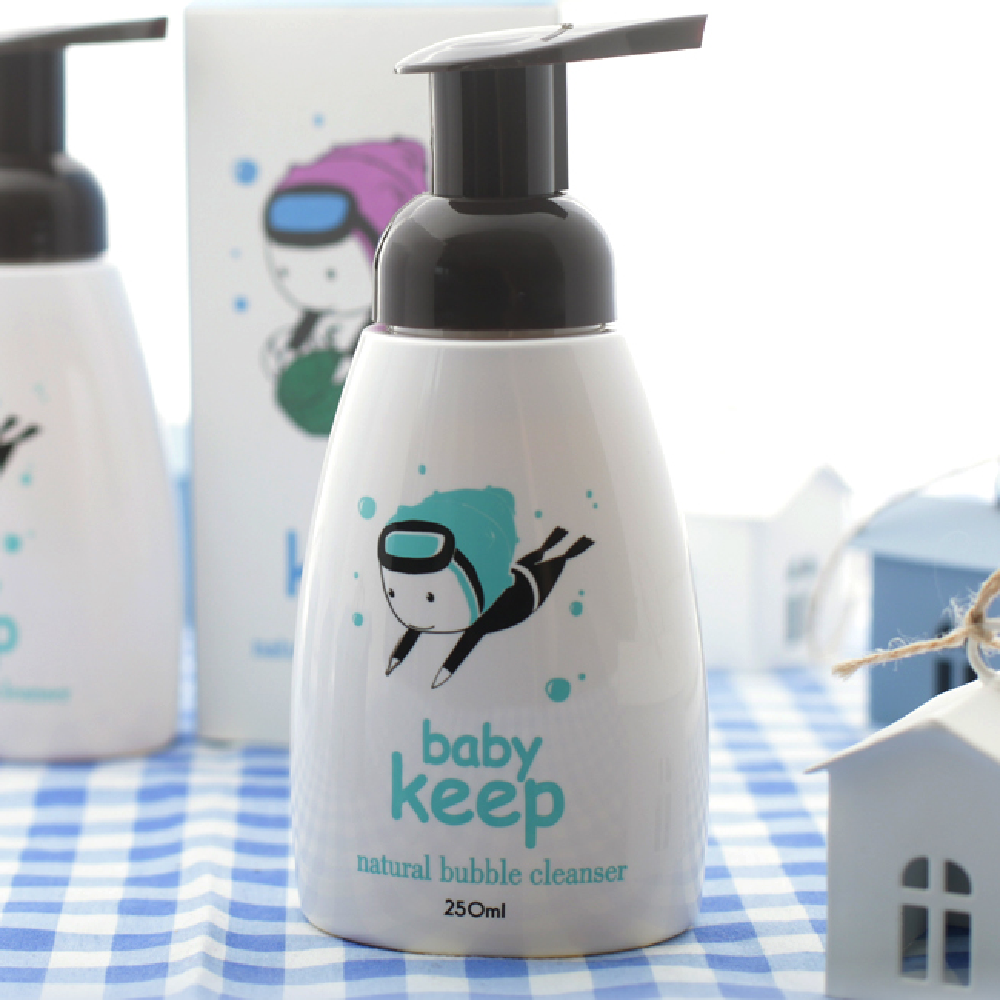 No harmful ingredients HELIOS BabyKeep Natural Bubble Cleanser 250 ml(Moisturizing & Rich Nutrition)