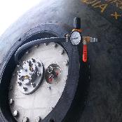 Safety valve for marine fender