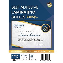 HASHI self laminating 20 sheets (8.5 x 11 Inch)