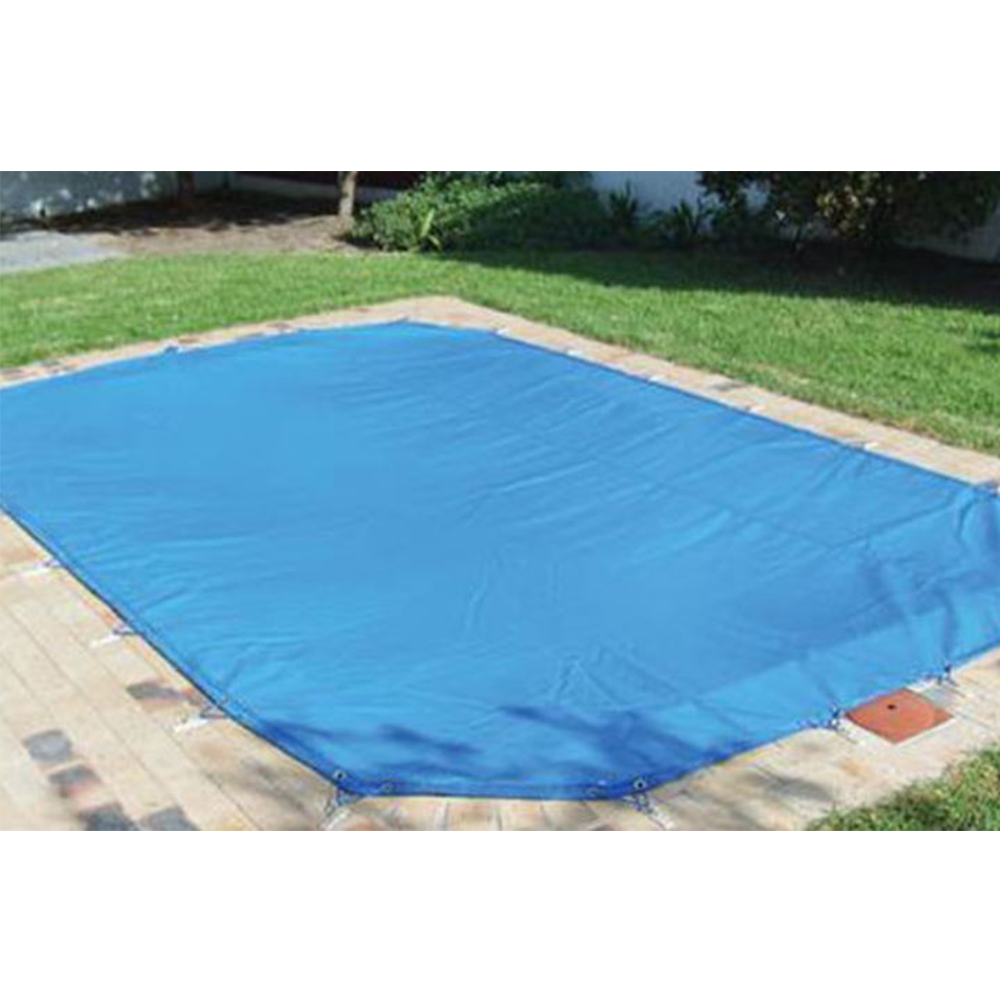 Primetarp Blue tarp cover on a swimming pool